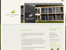 Tablet Screenshot of hotel-vicinity.de